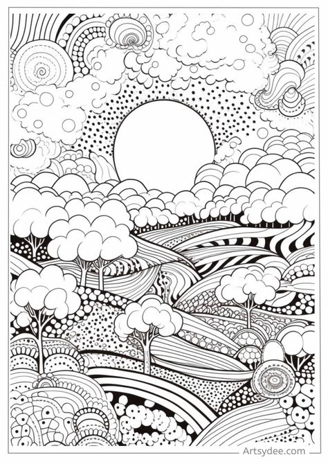 Discover a world of creativity with 35+ Free Zentangle Coloring Pages for Kids and Adults! Dive into a captivating array of intricate designs and patterns that are perfect for all ages. Whether you're a seasoned artist or just starting out, these free coloring pages offer a delightful way to relax and express your creativity. Explore the joy of coloring and let your imagination soar with these diverse zentangle designs. #FreeColoringPages #ZentangleArt #CreativeExpression Mandalas, Art, Colouring Pages, Abstract Coloring Pages, Mandala Coloring Pages, Meditative Coloring, Coloring Pages, Mandala Coloring, Detailed Coloring Pages