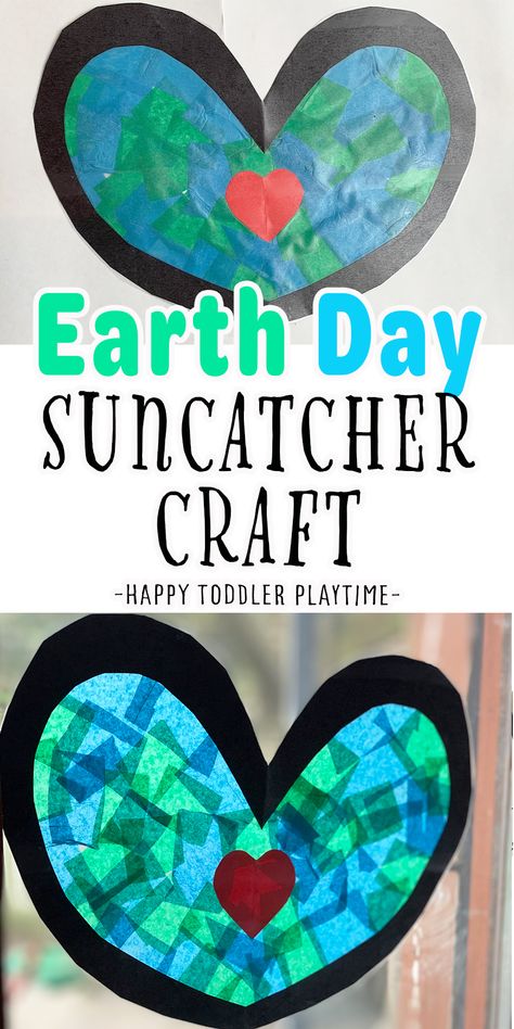 Crafts, Pre K, Earth Day Crafts, Sun Catcher Craft, Suncatcher Craft, Earth Day Preschool Activities, Earth Day Projects, Spring Crafts For Kids, Preschool Crafts Fall