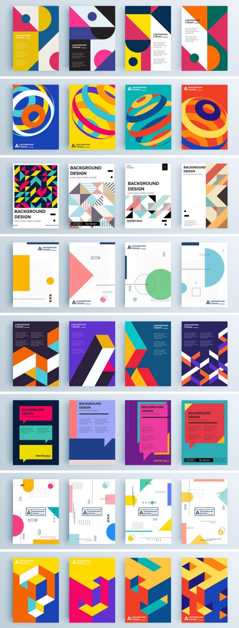 These geometric graphic design templates are available for download as fully editable vector shapes. #graphics #graphicdesign Layout Design, Design, Web Design, Graphic Design Background Templates, Graphic Shapes Design, Geometric Graphic Design, Graphic Design Templates, Graphic Design Layouts, Graphics Layout