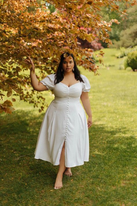 Outfits, Plus Size Outfits, Plus Size Dresses, White Plus Size Dresses, Plus Size Dress, Midi Dress, Modest Dresses Casual, Modest Dresses, Plus Size Girls