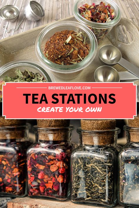 The best tea storage and tea organization ideas for your kitchen and pantry.  Low cost, DIY and Ikea hack ideas to organize your stash of tea. Organisation, Tea Storage, Tea Organization, Tea Station, Tea Cart, Tea Display, Tea Jar, Tea Bar, Coffee And Tea Accessories