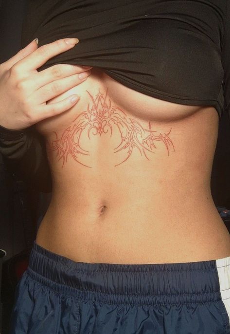 40+ Sternum Tattoo Designs: A Guide To Mandala, Sunflower & More Tattoo, Hand Tattoos, Tribal Tattoos, Chest Tattoos For Women, Tattoos For Women, Body Tattoos, Under Chest Tattoo, Tattoos For Guys, Dope Tattoos