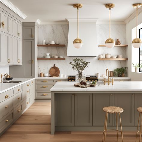 kitchen with gold accents Design, Inspiration, Dekorasyon, Modern, Dapur, Inredning, Deco, New Interior Design, Interior Design Trends