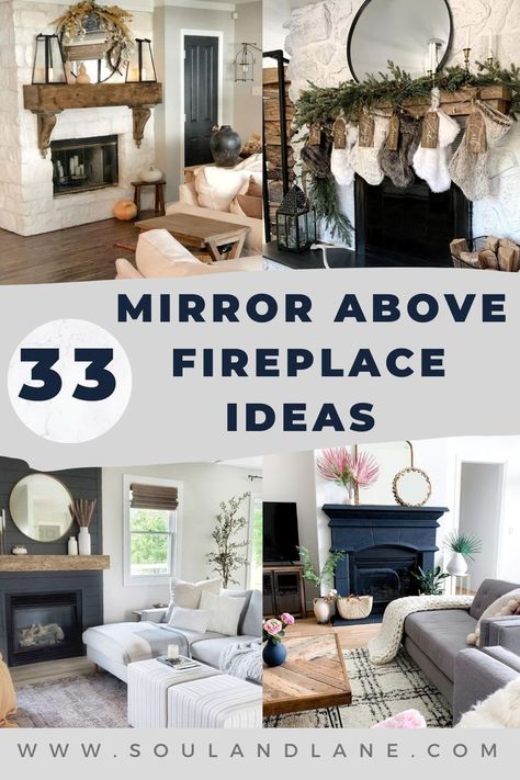 Urban, Design, Interior, Diy, Fireplace Hearth Decor, Fireplace With Mirror, Fireplace Mantle, Fireplace Mirror Ideas, Fireplace Mirror