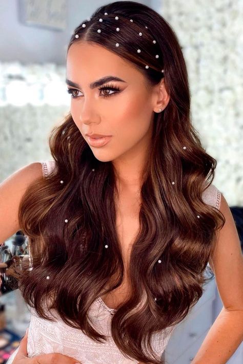 Party Hairstyle, Christmas Hairstyles, Hairstyles For Christmas Party, Hairstyles For Christmas, Holiday Hairstyles, Party Hairstyles For Long Hair, Hair For Party, Hair Styles Party, Christmas Party Hairstyles