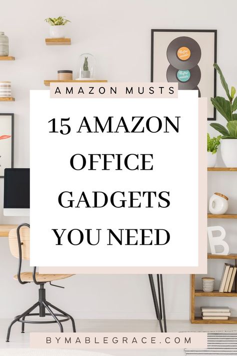 15 Amazon Office Gadgets You Need Inspiration, Home Office, Gadgets, Home, Desk Essentials Office, Amazon Home Office, Organizing Office Supplies, Organize Office At Work, Organize Office Supplies