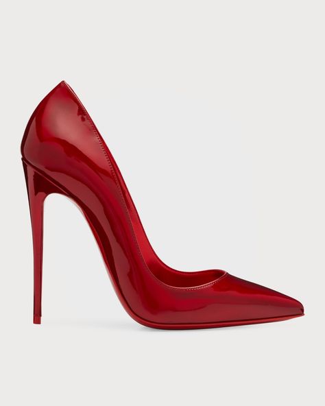 Shop or share your style of the product on ModeSens! Christian Louboutin "So Kate" patent calf leather platform pumps 4.75 in / 120 mm stiletto heel Pointed toe Slip-on style Signature Louboutin red leather outsole Made in Italy Pumps, Christian Louboutin, Pumps Heels, Red Louboutin Heels, High Heel Pumps, Christian Louboutin So Kate, Christian Louboutin Heels, Red Christian Louboutin Heels, Red Pumps