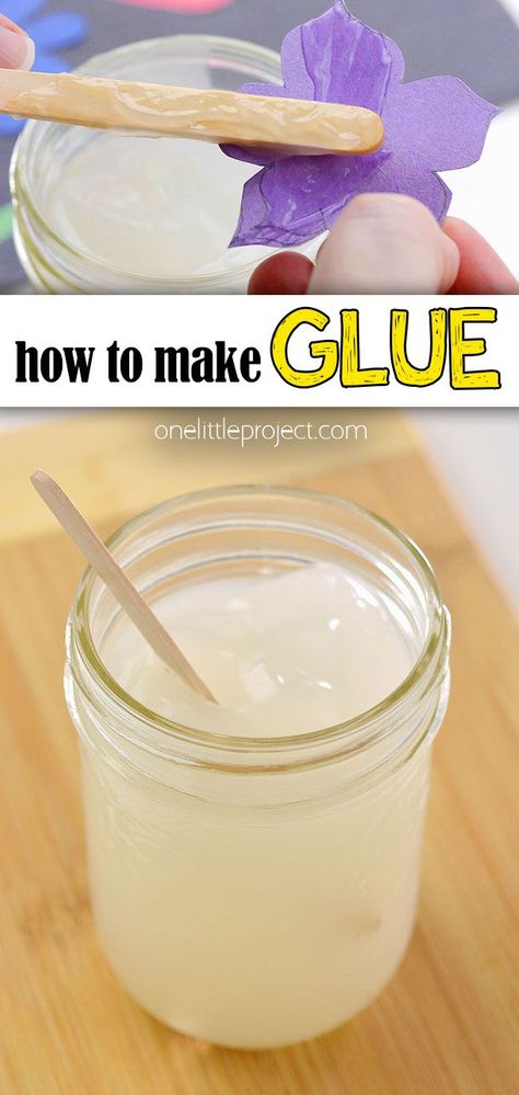 Diy, How To Make Glue, Home Made Glue, Diy Glue, Glue Crafts, How To Make Paint, Glue Craft, Homemade Paint, How To Make Clay