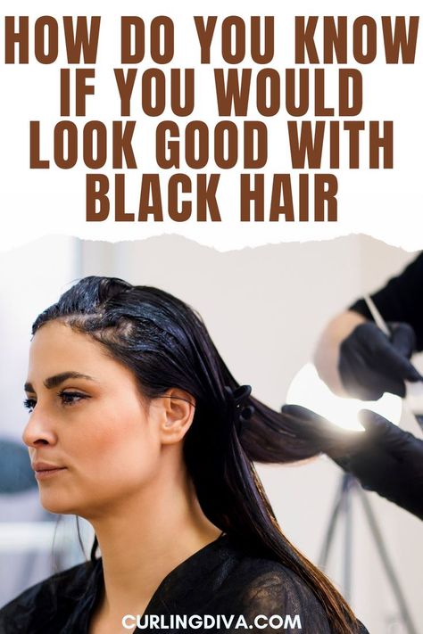 How do you know if you would look good with black hair Eyebrows, Best Black Hair Dye, Hair Color For Black Hair, Black Hair On Pale Skin, Dying Hair Black, Black Hair Blonde Eyebrows, Black Hair Dye, Hair Pale Skin, Dark Skin Light Hair