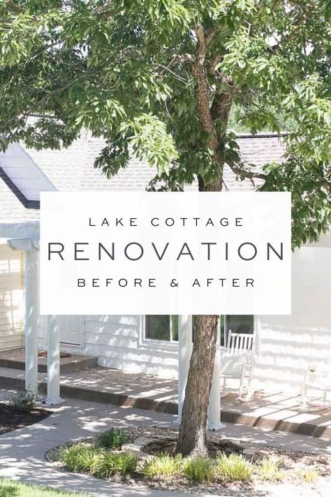 Design, Ideas, Lake Cottage Exterior, Lakeside Cottage, Cottage Renovation Before And After, Lake Cottage Decor, Lake House Interior, Lake Cottage, Lake Houses Exterior