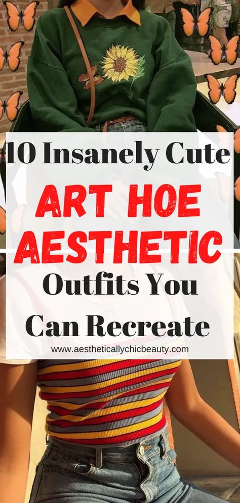 10 Insanely Easy Art Hoe Aesthetic Outfits You Can Recreate - ACB Tank Tops, Teen Fashion, Ideas, Artsy Aesthetic Outfit, Artsy Girl Outfit, Artsy Style Outfits, Artsy Aesthetic Outfits, Artsy Outfit, Artist Outfit Style