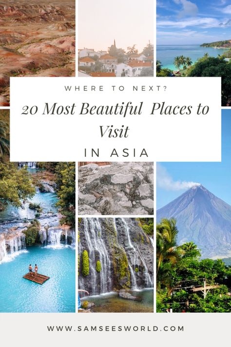 20 Most Beautiful Places to Visit in Asia | Travel to Asia  #Travel #TravelBlog #Travelwithplan #Traveltips #Asia Asia Travel, Vietnam, Thailand, Trips, Indonesia, Travel Destinations, Wanderlust, Backpacking, Hong Kong