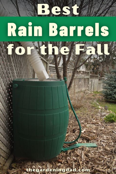 Learn about the Best Rain Barrels for the Fall and how to use them with this buyer's guide! Perfect for gardeners, farmers, homesteaders, greenhouses, and any type of house! #rain #barrels #gardening Ideas, Homestead Survival, Nature, Raised Garden Beds, Cold Frames, Rain Barrels, Gardening For Beginners, Outdoor Projects, Gardening Tips