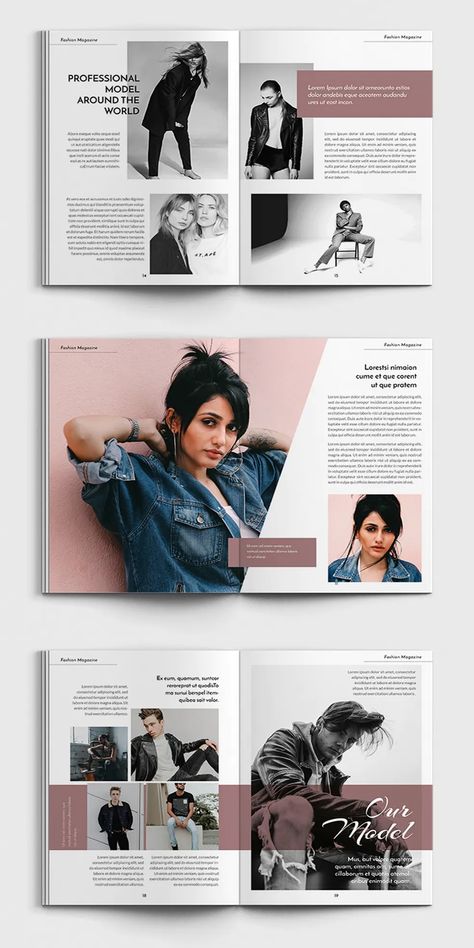 Model Magazine Template INDD. 20 Pages Editorial, Design, Layout, Magazine Layout Design, Digital Magazine Layout, Magazine Template, Magazine Format, Magazine Design, Magazine Design Cover