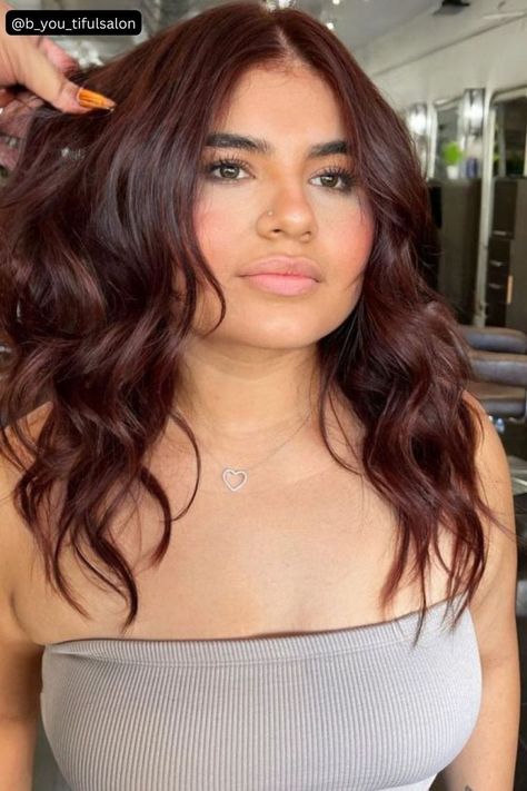 Mahogany Copper Brown Brunette Hair, Balayage, Haar, Hair Inspiration, Balayage Hair, Gorgeous Hair Color, Peinados, Cabello Largo, Red Brunette Hair