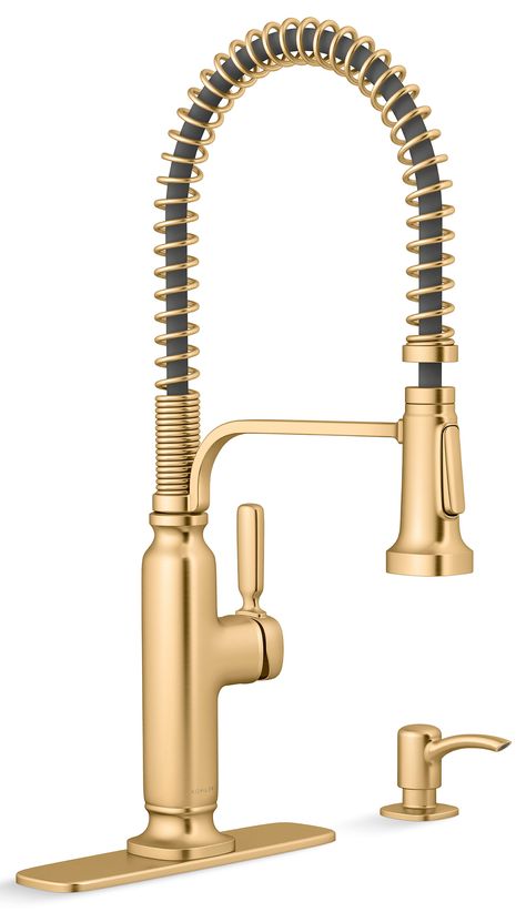 Colorado, Kitchen Faucet With Sprayer, Brushed Brass Kitchen Faucet, Kitchen Faucets Pull Down, Kitchen Sink Faucets, Brushed Gold Kitchen Faucet, Brass Faucet, Brass Kitchen Faucet, Brushed Brass Kitchen Hardware