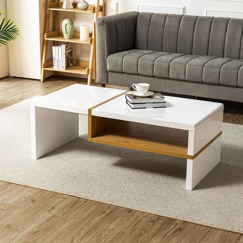 Modern Family, Design, Rectangle Coffee Table Wood, Coffee Table With Shelf, Coffee Table Rectangle, Modern Wood Coffee Table, Modern Coffee Tables, Coffee Table With Storage, Coffee Table Wood