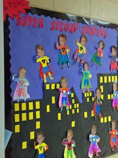15 Terrific Back to School Bulletin Boards Kids, Back To School, Kinder, Classroom, Deco, School Activities, Kunst, School Themes, Superhero School