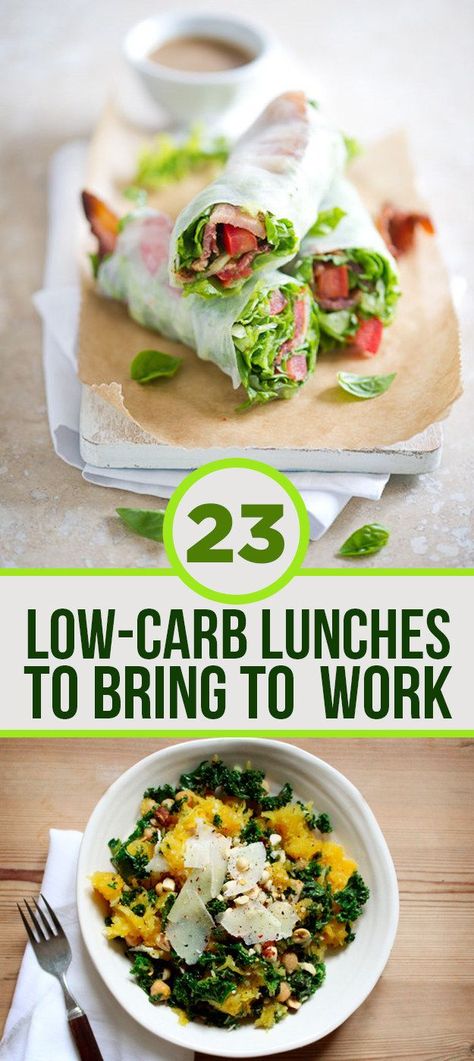 23 Low-Carb Lunches That Will Actually Fill You Up from BuzzFeed (Thanks for featuring two of my recipes!) Carb Free, Low Carb Lunch, Low Carb Eating, God Mat, Diet Vegetarian, Idee Pasto Sano, No Carb Diets, Lunch Ideas, Low Carb Diet