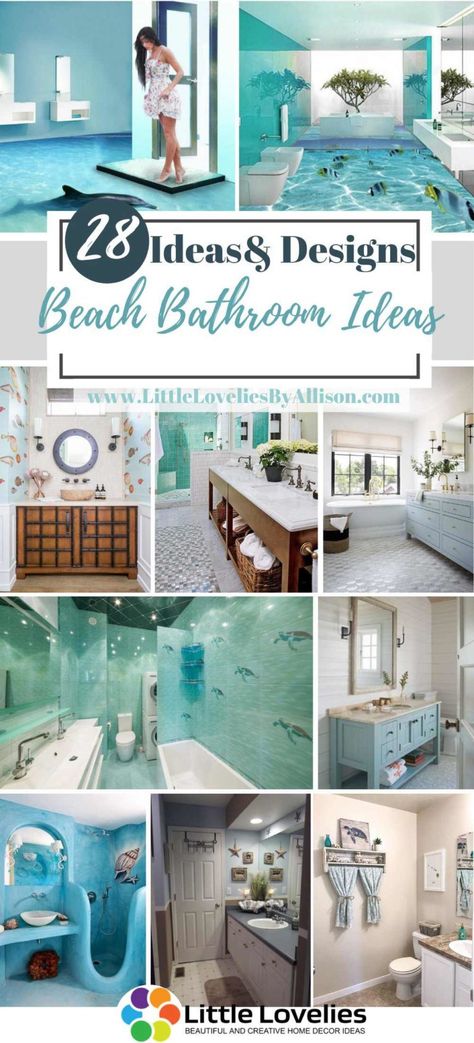 28 Beach Bathroom Ideas That Will Give You The Ultimate Exotic Vibes