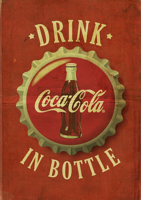 Vintage, Retro, Posters, Vintage Posters, Retro Vintage, Coca Cola Poster, Coca Cola Wallpaper, Coke, Coca Cola Decor