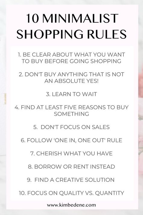 Shopping, if done for the right reasons, is completely fine and can be really enjoyable and we don’t need to punish ourselves for wanting new things. But what we need to do is to learn how to shop smarter so that we buy things we’ll use and love, that's why I made a list of 10 minimalist shopping tips on how to help you stop impulse buying forever. Ideas, Organisation, Lists To Make, Buying Stuff, Self Improvement Tips, Helpful Hints, Shopping Advice, Budgeting, Saving Money Chart