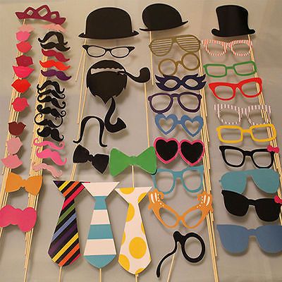 58PCS Masks Photo Booth Props Mustache On A Stick Birthday Wedding Party HL Home-made Party, Ebay, Photo Props, Party Props, Unicorn Party Supplies, Mask Party, Diy Party, Photo Booth Props, Gender Reveal Party Supplies