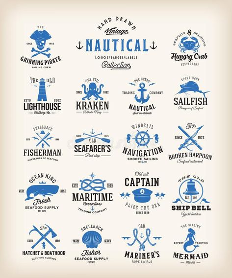 Vintage, Tattoo, Nautical, Retro, Logos, Motion Design, Nautical Logo, Nautical Design, Nautical Banner