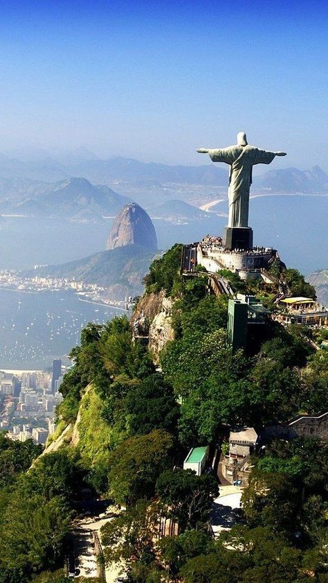 Rio de Janeiro, Brazil #brazil #jesustheredeemer #christianhighschool Peru, Rio De Janeiro, Brazil, Tours, Brazil Travel, Chile, Paisajes, Villa, Maldives