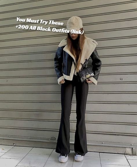 211 All black Outfits Ideas for Ladies to See Before You Go Out – Grand Goldman Winter Outfits, Outfits, Leather Jacket Outfits, Black Leather Jacket Outfit, Black Jacket Outfit, Leather Jacket Outfit Winter, Black Leather Jacket Winter, Outfits With Leggings, White Leather Jacket Outfit