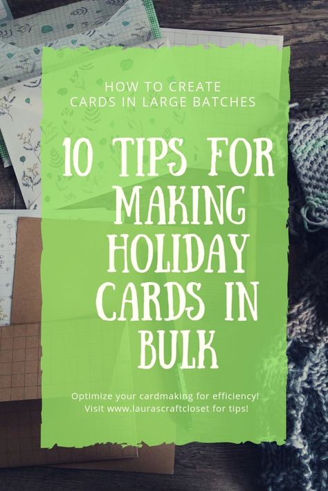 Do you need to create lots of holiday or christmas cards this season? You'll want to check out these 10 tips first for making holiday cards in bulk! www.laurascraftcloset.com Cardio, Stampin' Up! Cards, Bulk Christmas Cards, Diy Holiday Cards, Christmas Gift Tags Diy, Xmas Cards To Make, Holiday Cards Handmade, Christmas Cards To Make, Homemade Holiday Cards