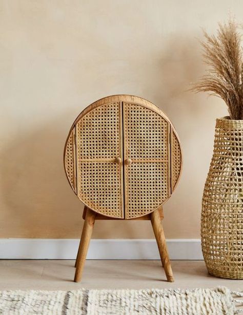 12 Cane Furniture Items That Blurs The Line Between Modern and Vintage Home Furniture, Ikea, Interior, Home Décor, Vintage Storage, Home Decor, Home Accessories, Rattan Furniture, Rattan