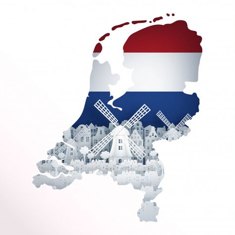 Collage, Highlights, Instagram, Diy, Holland, Nederland, Flags, Vector Photo, Map Vector