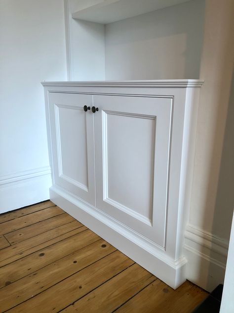 Alcove cupboard Outfits, Police, Built In Cupboards, Alcove Shelving, Alcove Cupboards, Hall Cupboard, Alcove Storage Living Room, Alcove Cabinets, Alcove Storage