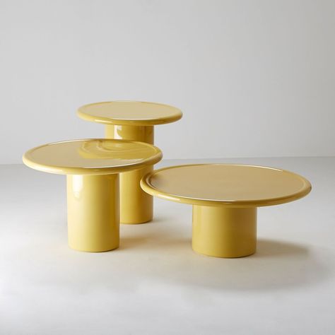 The Mag Table: A Colorful and Useful Small Circular Table Made of Ceramic Design, Coffee Table Design, Round Coffee Table, Small Coffee Table, Table Design, Circular Table, Side Table, Table, Cafe