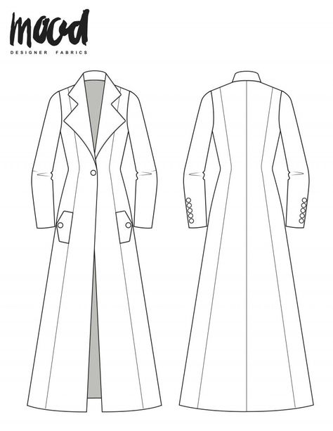 Sewing Patterns, Croquis, Couture, Jacket Pattern Sewing, Coat Pattern Sewing, Sewing Patterns Free, Clothes Sewing Patterns, Jacket Pattern, Clothing Patterns