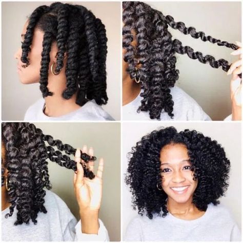 20 Pretty Girl Summer Protective Styles for Black Women - Coils and Glory Twist Outs, Twist Out Styles, Plait Styles, Twist Hairstyles, Flat Twist Out, Natural Twist Out, Natural Hair Twist Out, Bun Styles, Short Hair Twist Out