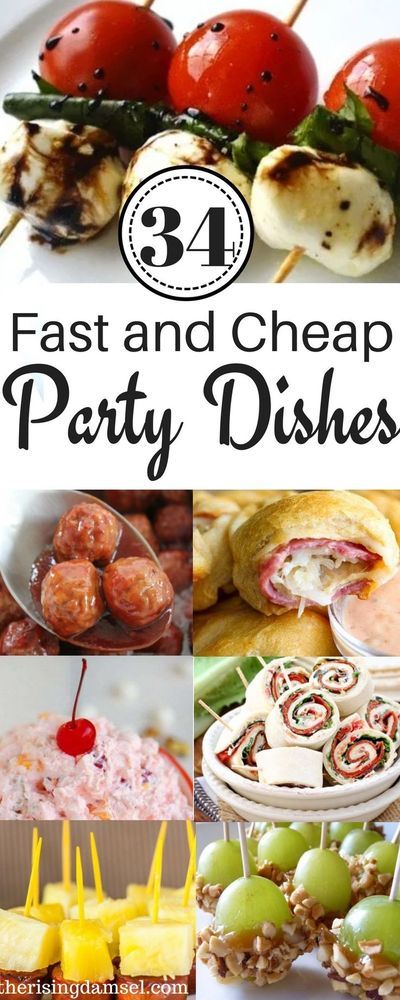 34 Easy and Cheap Meals to Impress at any Party. Most of these recipes are under 5 ingredients and can easily be whipped together on any busy work night! #food #appetizers #quickfood #partypleasers #recipes #foodroundup #reciperoundup #partydishes Party Appetisers, Ideas, Party Appetizers Easy Cheap, Appetizers For Party, Party Appetizers Easy, Party Appetizers, Party Food Easy Cheap, Cheap Appetizers, Party Snacks Easy