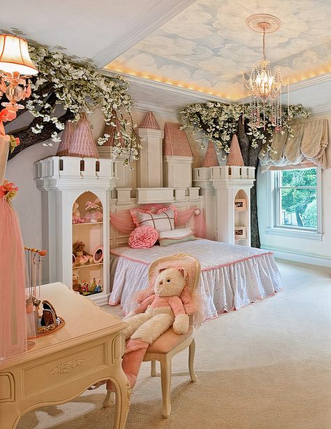 Princess Bunk Beds, Castle Beds For Girls, Castle Bedroom Kids, Princess Castle Bed, Castle Bed, Princess Toddler Bed, Girls Room Bunk Beds