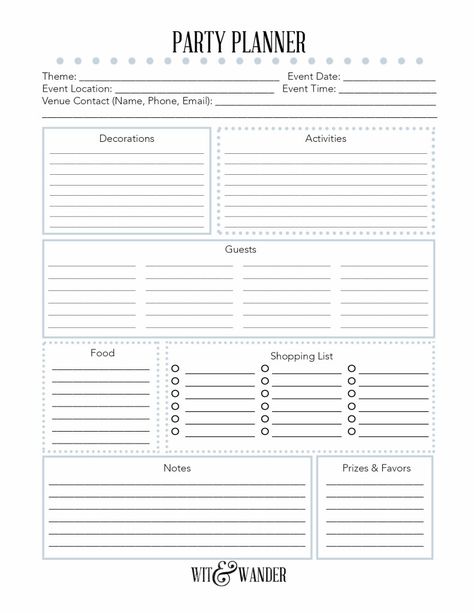 Printable Party Planner Checklist Layout, Organisation, Party Planning Checklist, Party Checklist, Party Planning, Party List, Party Planner Checklist, Party Planning Printable, Party Planner