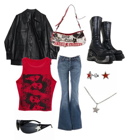 Outfits, Grunge, Grunge Outfits, Punk Rock Outfits 80s, Rock N Roll Aesthetic Outfit, 90s Punk Rock Outfits, Rock Star Outfit, Rock And Roll Outfits Women, Retro Grunge Outfits