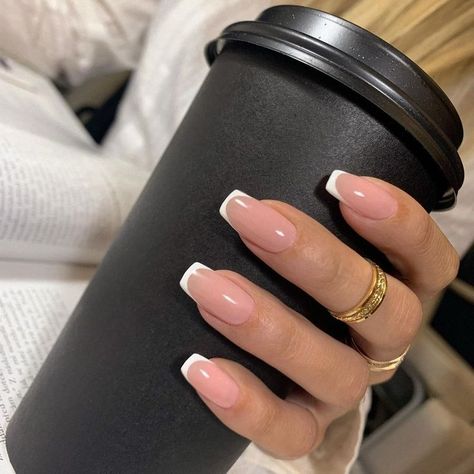 The french tip nail aka french manicure is getting a makeover in 2024. We got the latest viral nail designs that are trending all over tiktok and beyond. #nails #nail Follow us for the latest 2024 nail ideas and nail inspo! Classy Nails, Elegant Nails, Casual Nails, Classic Nails, Chic Nails, Work Nails, Nails Only, French Tip Nails, French Manicure Nails