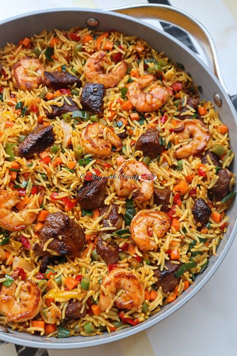 Fried Rice, Healthy Recipes, Foods, Coconut Fried Rice, African Recipes Nigerian Food, African Food, Nigerian Food, Food Dishes, Food