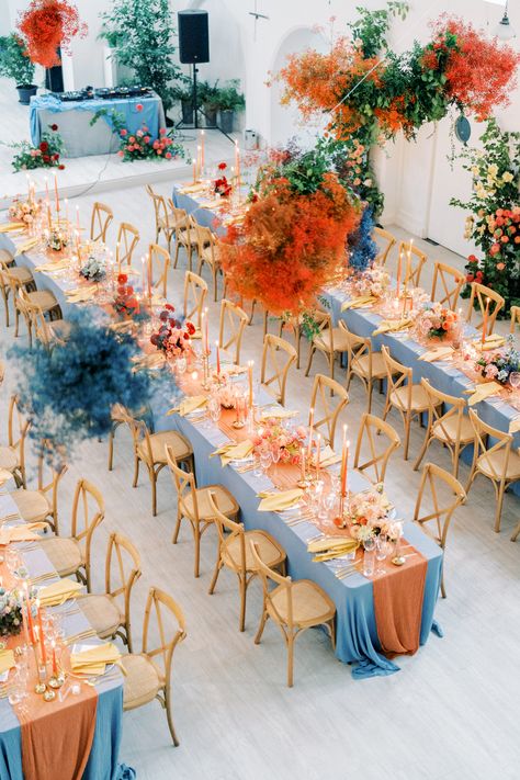 Engagements, Wedding Decor, Event Decor, Blue Orange Weddings, Orange Wedding Decor, Colorful Weddings, Orange Wedding Decorations, Colorful Wedding Decorations, Orange Wedding