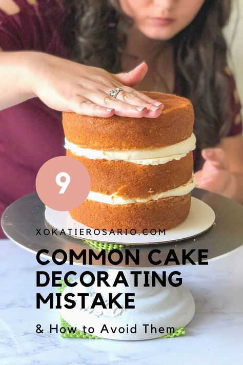 Cake Beginners How To Make, Best Cake For Decorating, First Time Cake Decorating, Tips For Frosting A Cake, Best Cake Pans To Use, Tips For Cake Decorating, Best Icing For Cake Decorating, Cake Decor For Beginners, Decorating A Cake For Beginners