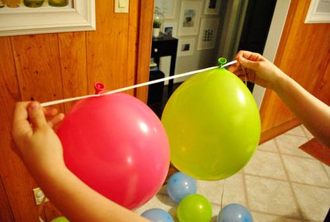 Balloons-Two-Tied-On Ideas, Pink, Diy, Balloon Garland, Balloons, Balloon Decorations, First Birthday Parties, One Balloon, Garland