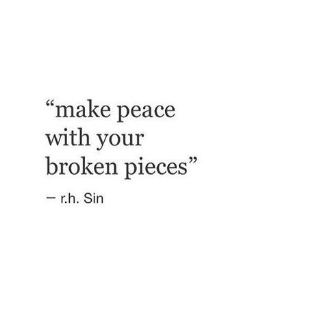 Make peace with your broken pieces Motivation, Motivational Quotes, Inspirational Quotes, Quotes To Live By, Quotes About Strength, Inspirational Quotes Motivation, Positive Quotes, Quotes Deep, Words Quotes