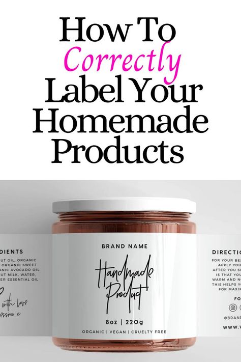 Everything You Need To Know About Labeling Your Homemade Products. Diy, Bath, Health, Homemade Products, Ingredient Labels, Diy Natural Products, Lotions, Beauty Products Labels, Labels For Jars
