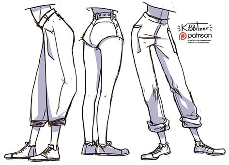Character Design, Animation, Drawing Reference Poses, How To Draw Pants, Drawing Clothes, Pants Drawing, Clothes Illustration, Oc, How To Draw Clothes