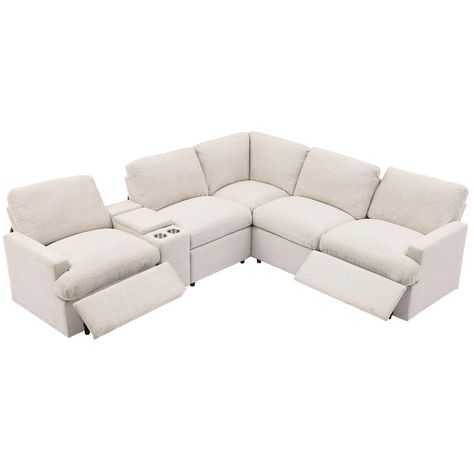 PRICES MAY VARY. 【Power Reclining Motion Sofa】Constructed on sturdy frame and a reclining steel rail system for long lasting use.It reclines to 120-130 degrees, extending footrest and reclining feature allows you to ully stretch and relax, ideal for watching television, sleeping and reading. Made of high quality linen fabric.The fabric is fashionable and delicate.It is not easy to fade, good wrinkle resistance. And its ergonomic design provides great comfort for you. 【L-Shaped Recliner Corner Se Sofas, Recliners, Tennessee, Garages, Theatre, Recliner Corner Sofa, Reclining Sectional, Sectional Sofa With Recliner, Recliner Couch